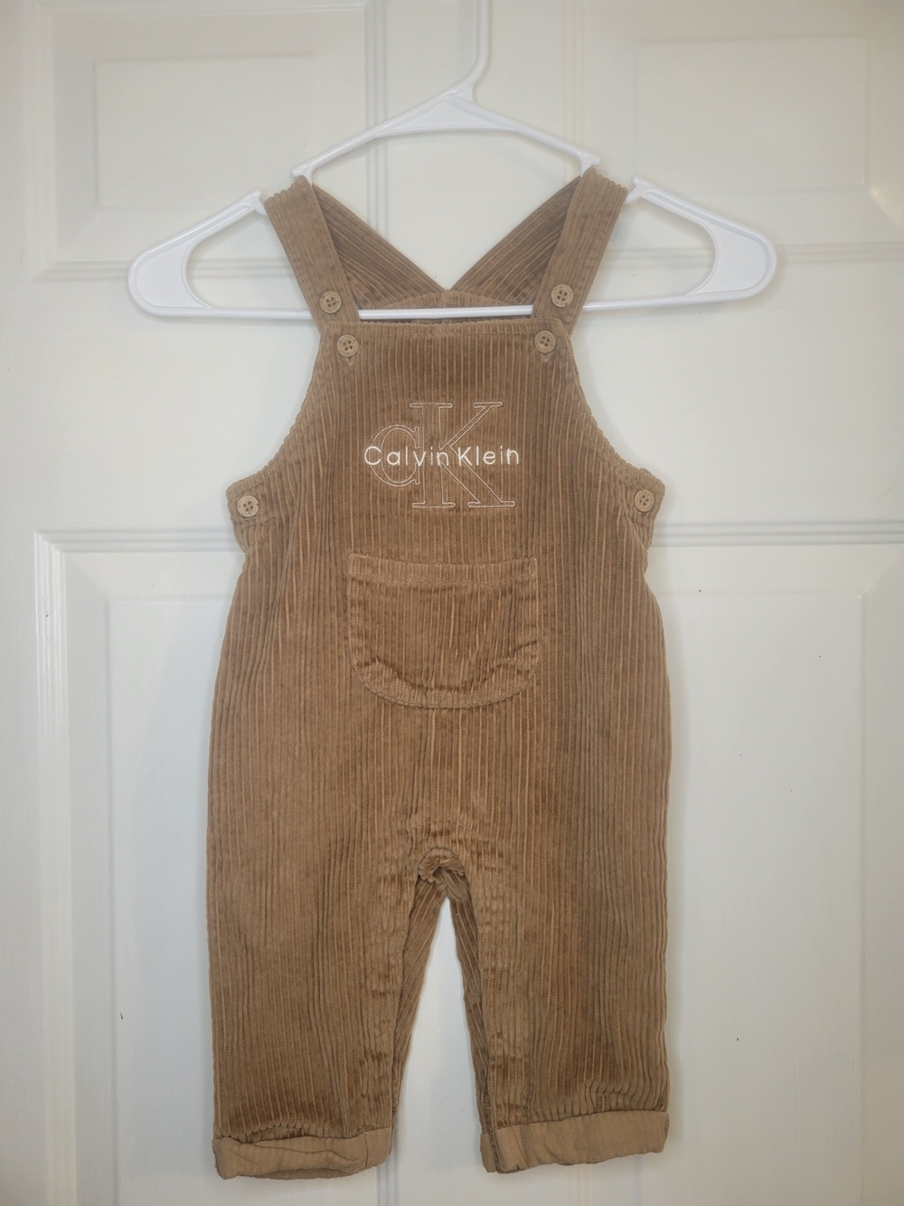Calvin Klein Brown Corduroy Kids Overalls